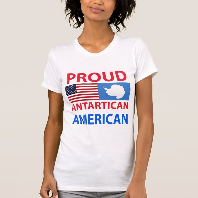 Stolt Antartican amerikan T-shirt (Framsida)