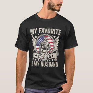 Stolt Armé Hustru Soldat Veteran Make Militär Fru T Shirt