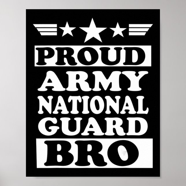 Stolt Armé National Guard Bror Nationellt Minne Poster (Framsidan)