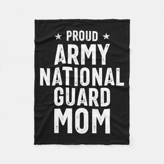 Stolt armé national guard mamma minnesdag Stolt a Fleecefilt (Framsidan)