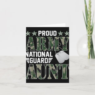 Stolt Armé National Guard Moster Militär Familj Ve Kort