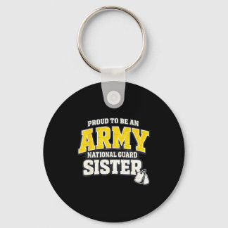 Stolt armé national guard syster militär familj P Nyckelring