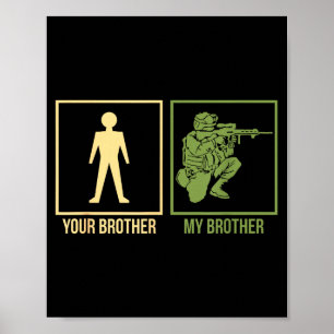 Stolt armébror jag-flotta flygvapen Seal Ranger Poster