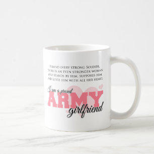 Stolt arméflickvän kaffemugg