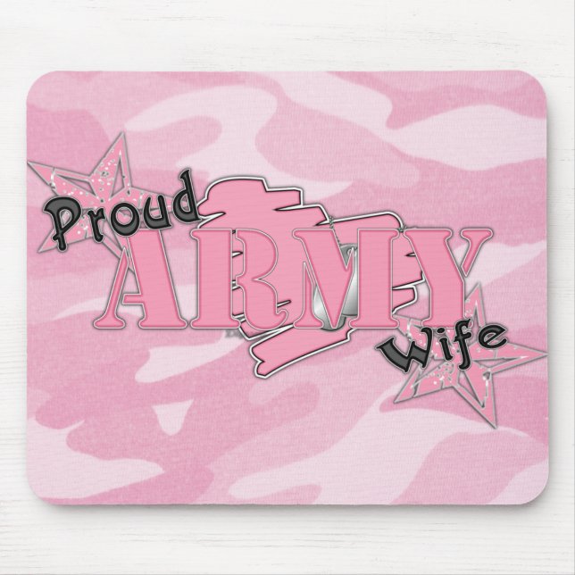 Stolt arméfru Mousepad Musmatta (Framsidan)