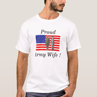 Stolt arméfru t-shirt