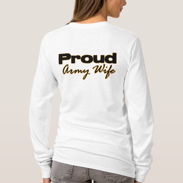 Stolt arméfruHoodie Tröja (Baksida)