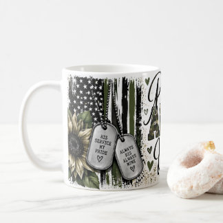 Stolt Arméfrus Kamouflage Militärhustru Kaffemugg