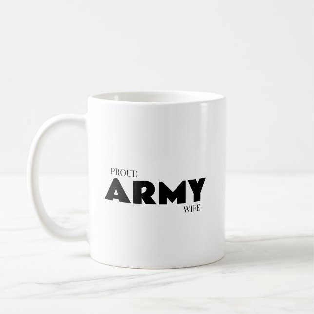 Stolt arméfruske kaffemugg (Vänster)