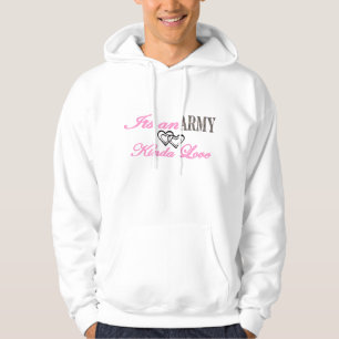 Stolt armékärlek sweatshirt med luva