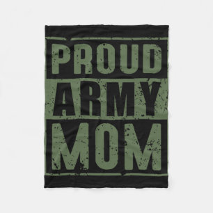 Stolt armémamma Amerikansk militärveteran mödrar D Fleecefilt