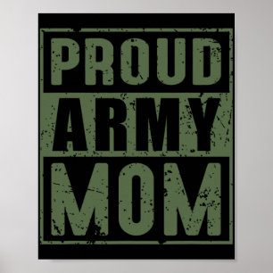 Stolt armémamma Amerikansk militärveteran mödrar D Poster