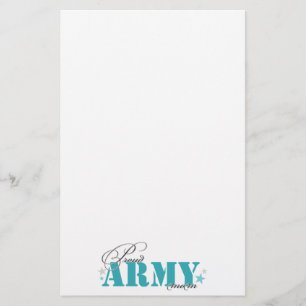 Stolt armémamma brevpapper