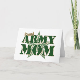 Stolt armémamma kort