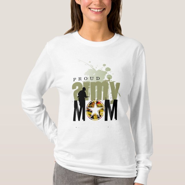 Stolt armémamma tee shirt (Framsida)