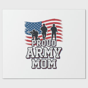 Stolt armémamma vintage patriotisk militär t-shirt presentpapper