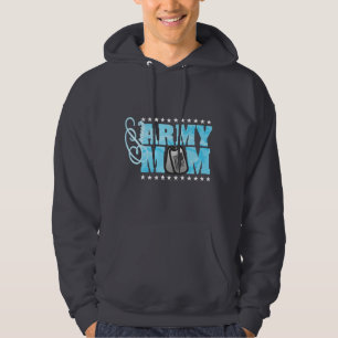 Stolt armémammablått Camo Sweatshirt Med Luva