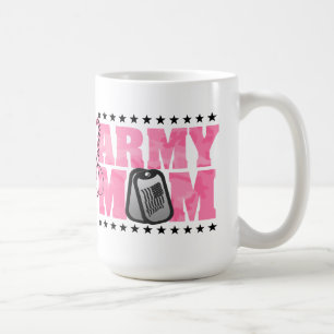 Stolt armémammarosor Camo Kaffemugg