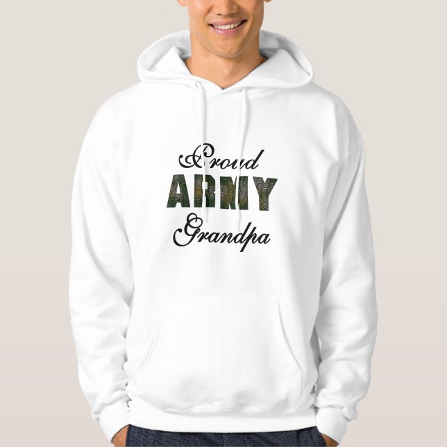 Stolt armémorfarTshirts och gåvor Sweatshirt Med Luva (Framsida)