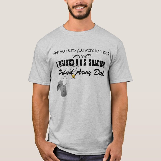 Stolt armépappa tee (Framsida)