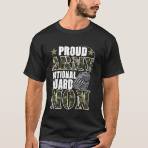 Stolt Army National Guard Mamma Kamouflage Militär T Shirt