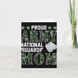 Stolt Army National Guard Mamma Militärfamilj Vete Kort