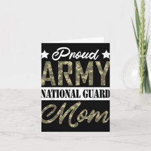 Stolt Army National Guard Mamma Militärfamilj Vete Kort