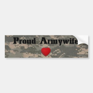 Stolt Armywife Bildekal