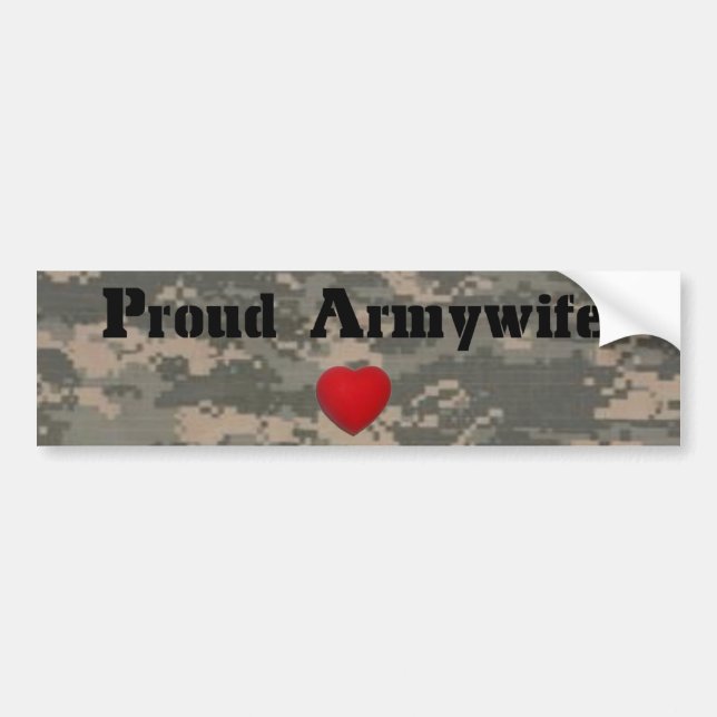 Stolt Armywife Bildekal (Framsidan)