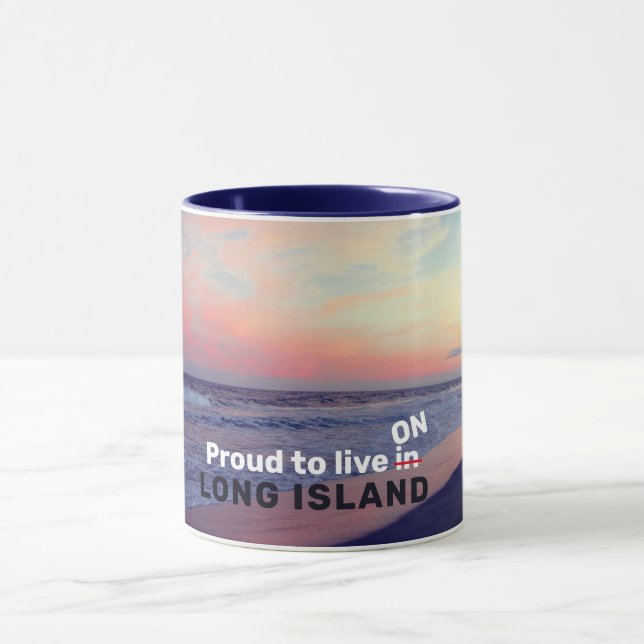 Stolt att bo på Long Island Mugg (Center)