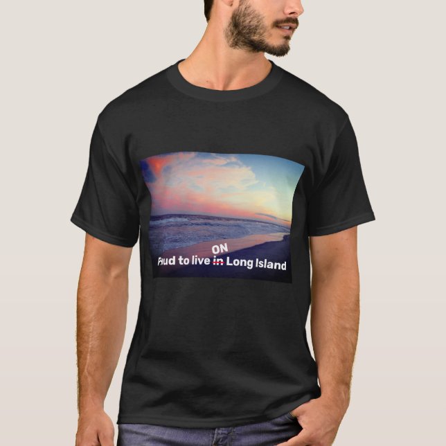 Stolt att bo på Long Island T-Shirt (Framsida)