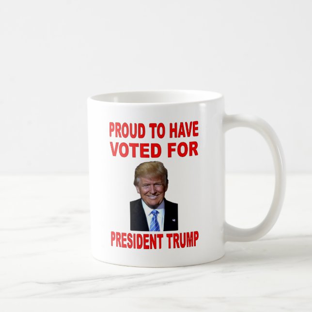 STOLT ATT HA RÖSTAT FÖR PRESIDENT TRUMP KAFFEMUGG (Höger)