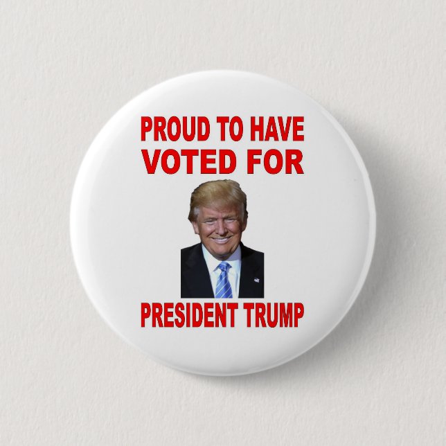 STOLT ATT HA RÖSTAT FÖR PRESIDENT TRUMP KNAPP (Framsida)
