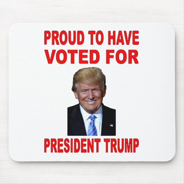 STOLT ATT HA RÖSTAT FÖR PRESIDENT TRUMP MUSMATTA (Framsidan)