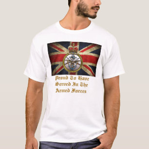 Stolt att ha tjänat som i de beväpnade krafterna tee shirt
