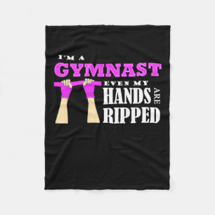 stolt att jag är en gymnast fleecefilt