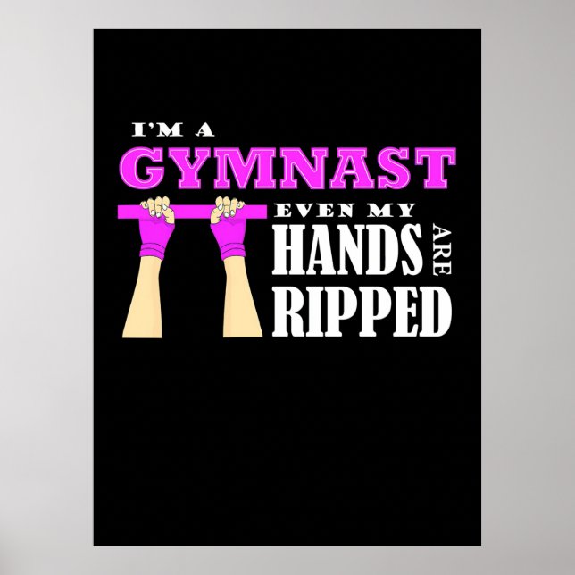 stolt att jag är en gymnast poster (Framsidan)