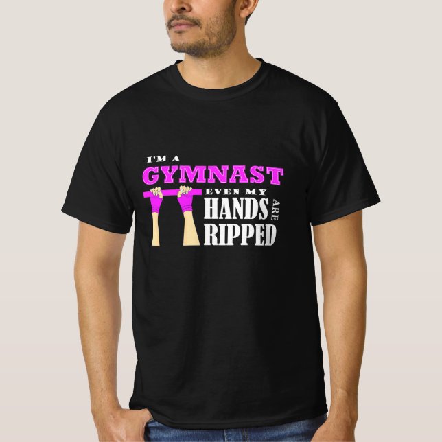 stolt att jag är en gymnast t shirt (Framsida)