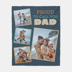 Stolt att kalla dig pappa fleecefilt