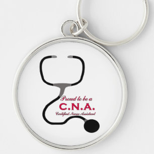 STOLT ATT VARA A.C. N.A. KEYCHAIN RUND SILVERFÄRGAD NYCKELRING