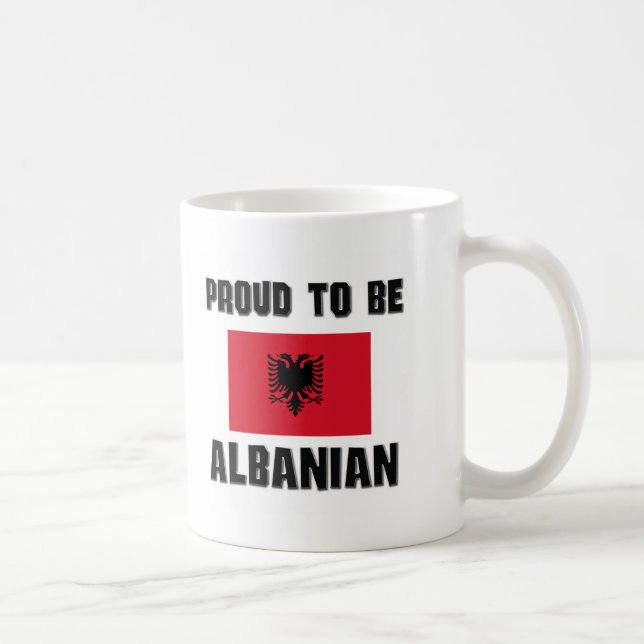 Stolt att vara ALBANSKT Kaffemugg (Höger)