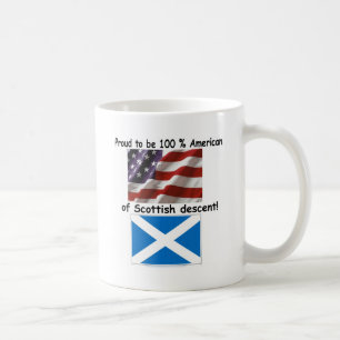 Stolt att vara amerikan 100% av den skotska kaffemugg