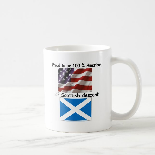 Stolt att vara amerikan 100% av den skotska kaffemugg (Höger)