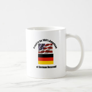 Stolt att vara amerikan av tysken av den tyska kaffemugg