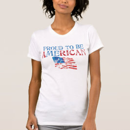 Stolt att vara amerikan t-shirt