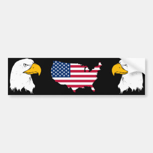 Stolt att vara amerikan - US-flagga Bildekal