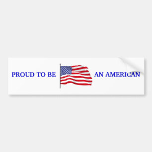 Stolt att vara amerikanbildekal bildekal