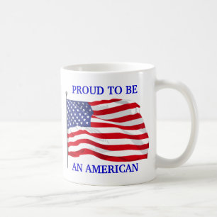 Stolt att vara amerikanmugg kaffemugg