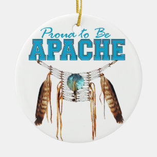 Stolt att vara Apache Julgransprydnad Keramik