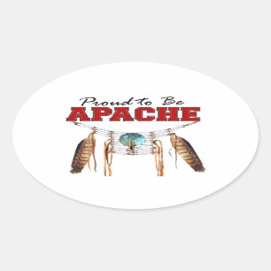 Stolt att vara Apache klistermärke